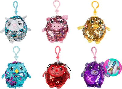 Shimmeez Knuffel Sleutelhanger 10 cm Assorti