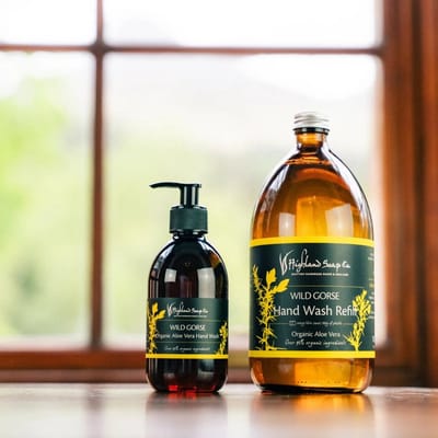Navulverpakking Handzeep Glas 1 Liter - Wild Gorse - Highland Soap Company