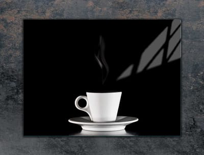 TMK ArtDeko - Beschermplaat - 70x52 cm - Koffie - Gehard Glas