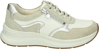 Ganter - 205417 KIM - Lage sneakersDames sneakers - Kleur: Wit/beige - Maat: 38