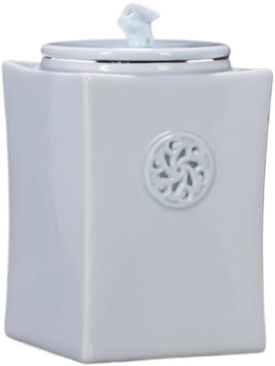 Celadon Keramische Bulk Thee-opslagcontainer Pot Enkele pot Wit porselein Huiskeuken Voedselopslagpot Verzegelde pot Koffiedikopslag (Color : B, Size : L)