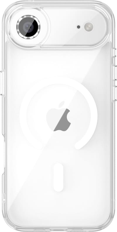 Valenta Doorzichtig Hoesje geschikt voor Apple iPhone 17 Air MagSafe Telefoonhoesje Hardcase | Valenta Trend Backcover | Geschikt voor MagSafe | Geschikt voor Draadloos Opladen met Magnetische Ring | MagSafe Case – Transparant
