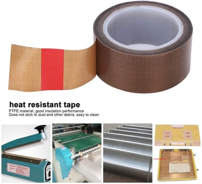 Dailygoods- Afdichtingstape Zelfklevend - PTFE-tape - Rol 10m - Hoge Temperatuur - Vervanging voor Vacuümverzegelaar - Belangrijke Barrière - Isolatietape