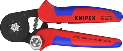 Krimptang Zelfinstellend - Aderhulzen Tang - Draad Bewerken - Automatische Maat Aanpassing - 180 mm - Grijs