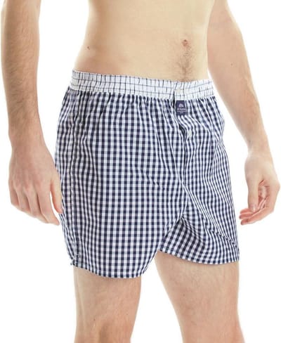 Mc Alson Boxershort met Binnenbroek Ruitje M0225 - Wit - M