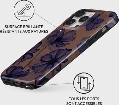 BURGA Telefoonhoesje voor iPhone 14 PRO MAX - Schokbestendige Hardcase Hoesje - Velvet Night