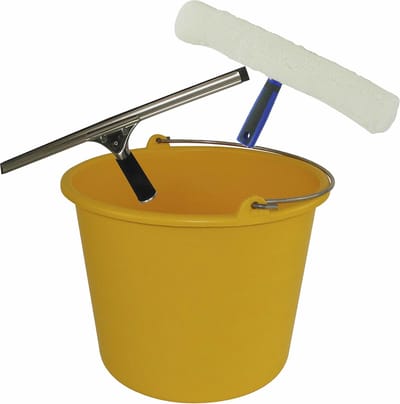 Ramen wassen set - Raam spons/Droog trekker/Emmer - Huishoudelijke klussen