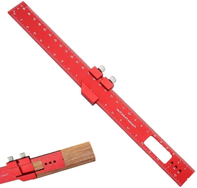 Parallelle scheurmarker - 300 mm liniaal met schaal - compact en draagbaar markeerhulpmiddel voor nauwkeurig tekenen en markeren