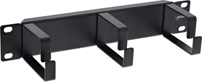 10 inch blindpaneel met 3 kabelogen (G-type) | 1U | zwart
