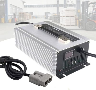 Slimme Acculader - 36V Lader - Heftruck Opladen - LCD Display - 40A - Zilver