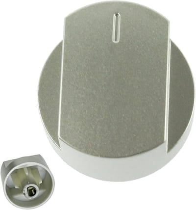 Fornuis Bedieningsknop - Oven Kookplaat - Apparaat Reparatie - Hoogwaardig Vervangingsonderdeel - 32mm Diameter - Chroom Zilver