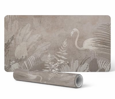 Flamingo Jungle Gaming Toetsenbord- en Muismat Beschermmat 90x45 cm