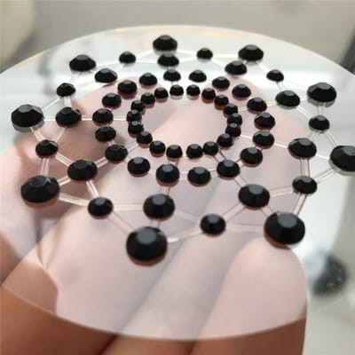 Tepel sieraad - Nipple sticker - Tepel sticker - Tepelstickers - Burlesque - Partyaccessoire - Diamantjes - Steentjes - Zwart - 1 paar