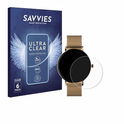 Savvies - Screenprotector voor ZenWatch Venice Pro - Folie Beschermfolie transparant 6 Stuks