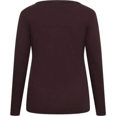 Dames-T-shirt met lange mouwen KAFFE Curve KCCarina
