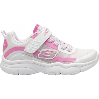 Skechers Flexblast-sportschoenen voor kinderen (Wit/Roze)