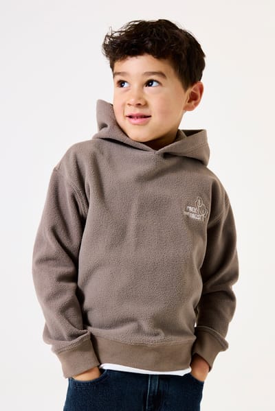 GARCIA Jongens Effen Sweater Bruin Lange mouw