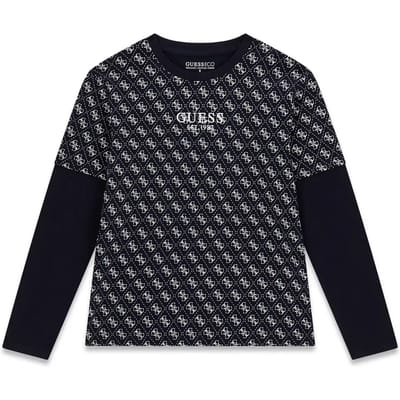 Kinder-T-shirt met lange mouwen Guess