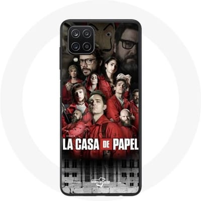 Coque Samsung Galaxy A12 La casa de papel affiche personnages