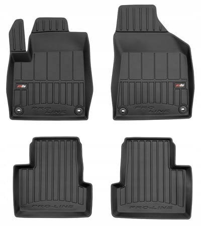 Frogum - Jeep Cherokee V vanaf 2013 - Rubberen automatten 3D - 4 stuks - TPE - 6 cm Hoge Rand - Zonder verhoging voetsteun