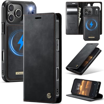 Caseme - Telefoon hoesje geschikt voor Apple iPhone 17 Pro Max - Geschikt voor Magsafe - Bookcase