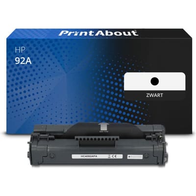 PrintAbout huismerk Toner 92A (C4092A) Zwart Geschikt voor HP