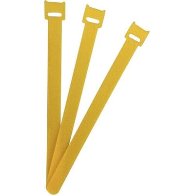 FASTECH® Klittenband kabelbinder Om te bundelen Haak- en lusdeel (l x b) 200 mm x 13 mm Geel 100 stuk(s)