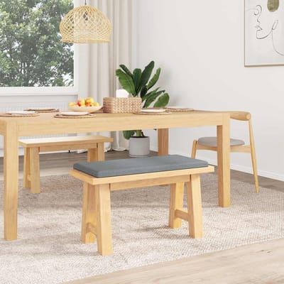 vidaXL - Bankkussen - Stof - Lichtgrijs - Diepte - 35 - cm