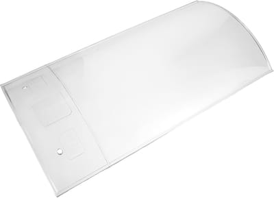Transparante Dakpan - Gebogen Dakpaneel - Tuinkas Vervanging - Regenbestendig UV-bestendig - 40x21x4 CM - Transparant