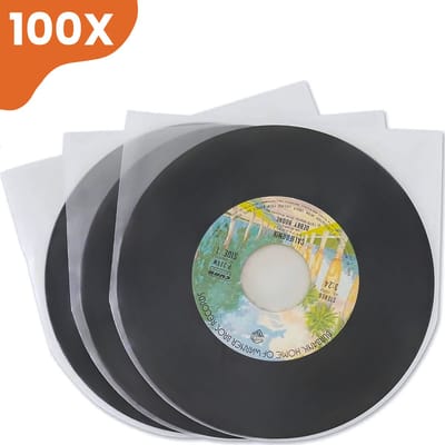 LP Hoezen 100 Stuks - Antistatische Binnenhoezen - Transparant & Extra Stevig - Vinyl Beschermhoezen - Platen Hoes - Inner Sleeves - Beschermhoes