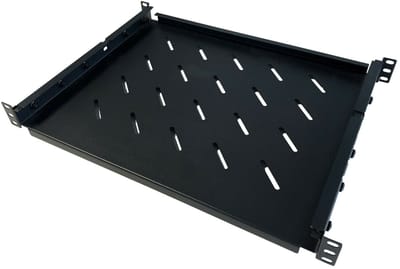 DSIT Verstelbaar legbord voor 350mm tot 600mm diepe serverkasten - 1U - serverbehuizing - serverrack - ook geschikt voor flightcases