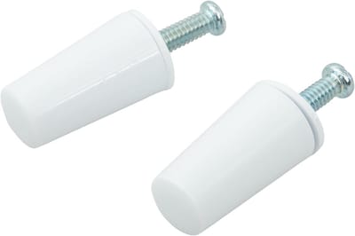 Rolluikstoppers Set - Onderdelen - Rolluiken Repareren - Inclusief Montage Materiaal - 40 mm - Wit