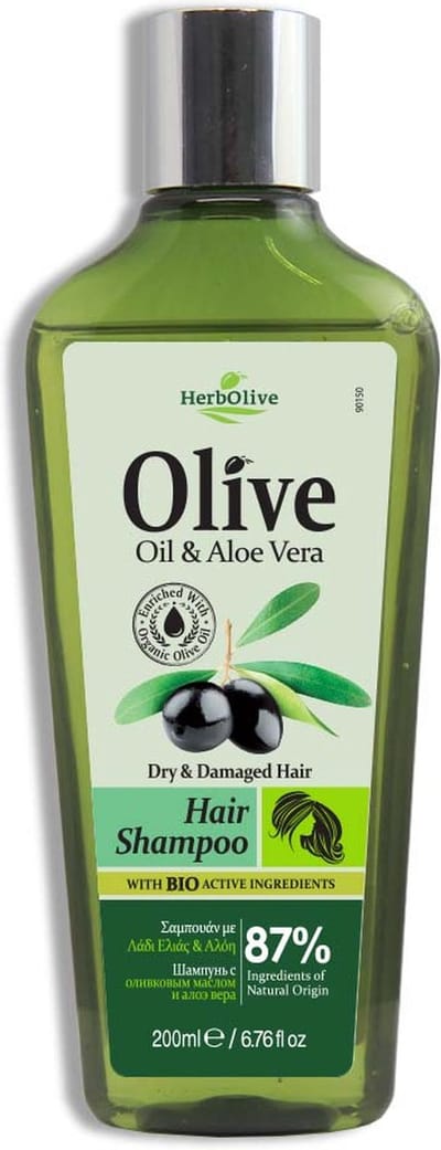 Herbolive Shampoo Olijfolie & Aloe Vera - Droog en Beschadigd Haar - 200 ml