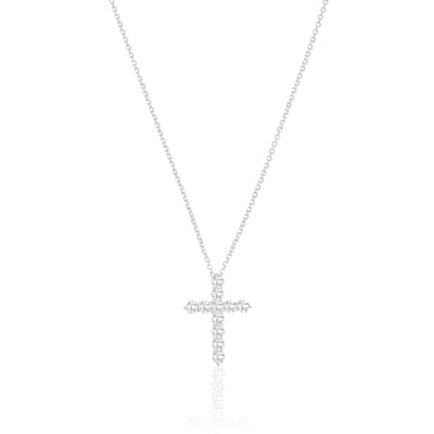 SIF JAKOBS JEWELLERY BELLUNO CROCE NECKLACE SJ-N2394-CZ