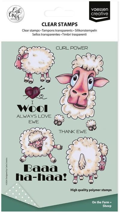 Clearstamps Sheep On the farm - Carla Creates