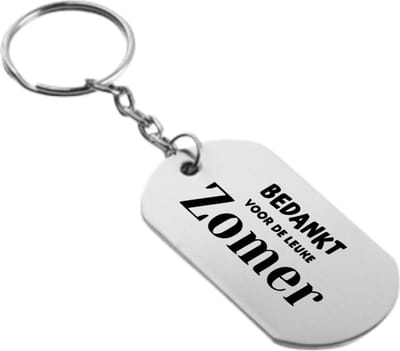 Akyol - bedankt voor de leuke zomer sleutelhanger - Bedankt - familie collega - cadeau - 54 x 29mm