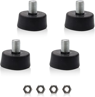Rubberen voetjes, 4 stuks, M10 dempers voor trillingsisolatie en geluidsreductie, 35mm