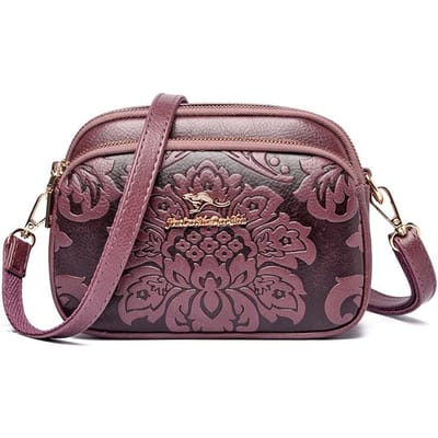 Nouveau sac pour femme, petit sac rond, sac à bandoulière haut de gamme, grande capacité, imprimé, tendance et polyvalent gray