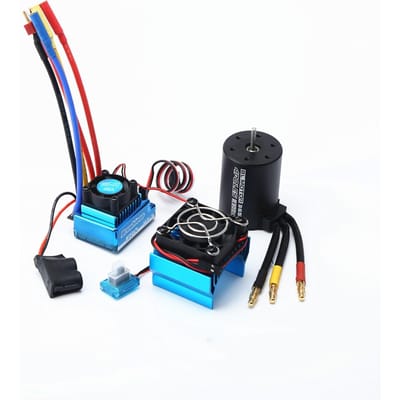3650 2300KV Borstelloze Motor & met 120A ESC & Koellichaam Cover Combo Vervanging voor HSP HPI Wltoys 60A