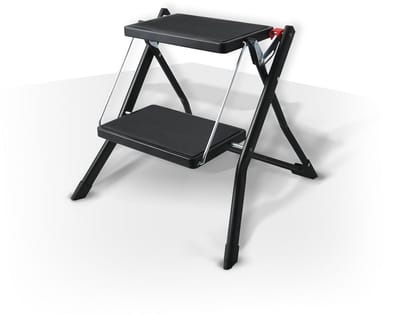 Vouwladder Stalen 2 treden antislip belastbaar tot 150 kg