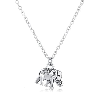 GoedeDoelen.Shop | Ketting little Ollie | Olifanten Ketting | Statement Ketting | Dieren Sieraad | Olifant | Dierenwelzijn | Cadeautje | Wellness-House