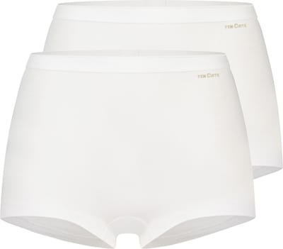 Ten Cate Basics shorts wit 2-pack voor Dames | Maat S