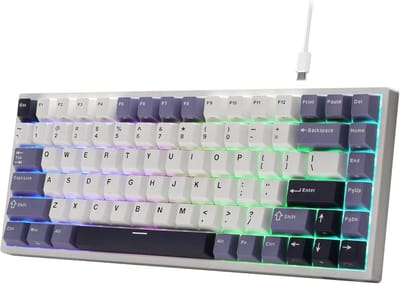 Mechanisch Gaming Toetsenbord 75% TKL 84-toetsen Hot-Swap RGB met Hall-Effect Schakelaars en Instelbare Trigger