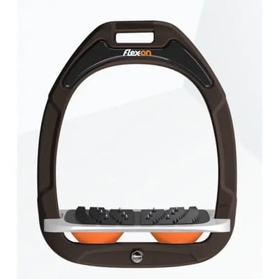 Ultra Grip Inclined Stijgbeugels Bruin/Grijs/Oranje Flex-On Green Composite
