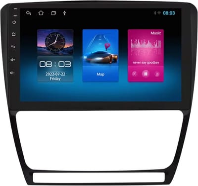 Autoradio met bluetooth - Carplay - Voor Skoda Octavia II (2008-2013) - Geschikt voor Apple en Android - Stereo - Navigatie - Navigatiesysteem auto - 1GB 16GB