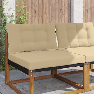 vidaXL - Buitenbankkussen - Polyester - Beige - 80 - x - 68,5 - cm