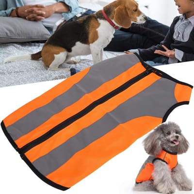 Dailygoods- Hondenvest met reflecterende ritssluiting - Veiligheid - Lichtgewicht - Polyester/Katoen - Gemakkelijk te reinigen - Ideaal voor buitenavonturen - Huisdierkleding