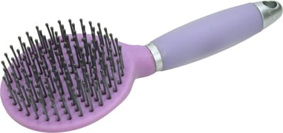 HB Ruitersport - Staart & Manenborstel - Soft Gel Handvat - Paars