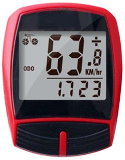 Oneay draadloze LCD-fietssnelheidsmeter, waterdicht, CR2032-knoopbatterij, standaard