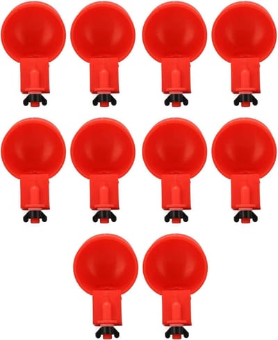 10-Pack Chicken Water Drinkbeker - Automatische Drinker voor Kippen - Ook geschikt voor Eenden, Ganzen, Kalkoenen en Konijnen .